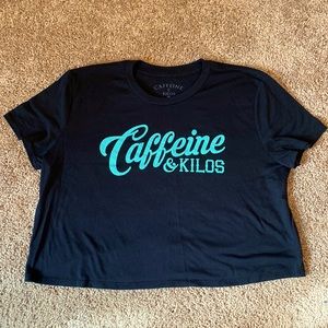 Caffeine and Kilos crop t shirt